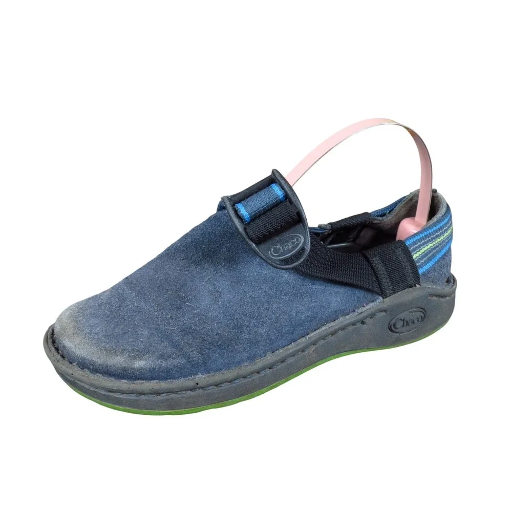 Chaco Pedshed EcoTread Kids Slip On Shoes Size 13‎ Outdoor Casual Blue Suede